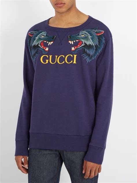 gucci wolf sweater white|black and white Gucci sweater.